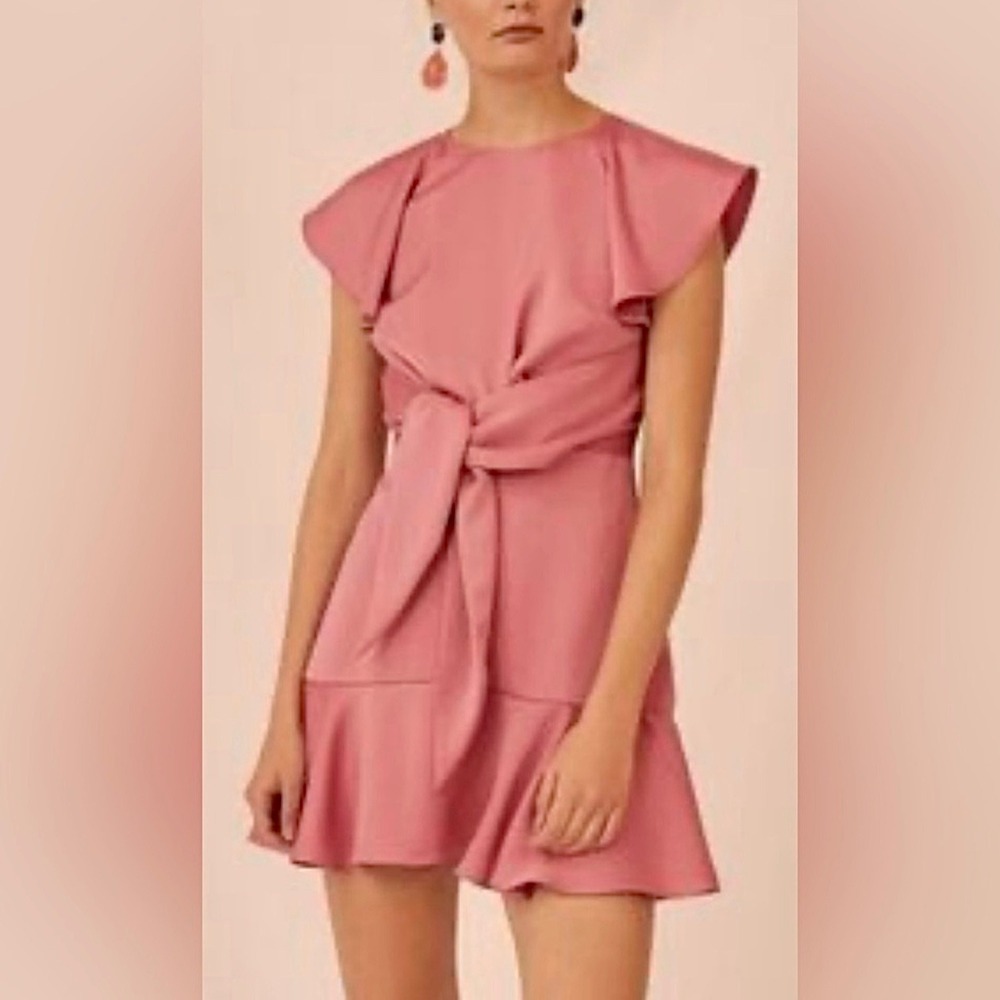 Keepsake The Label Dusty Pink‎ Ruffle Mini Dress Size 4